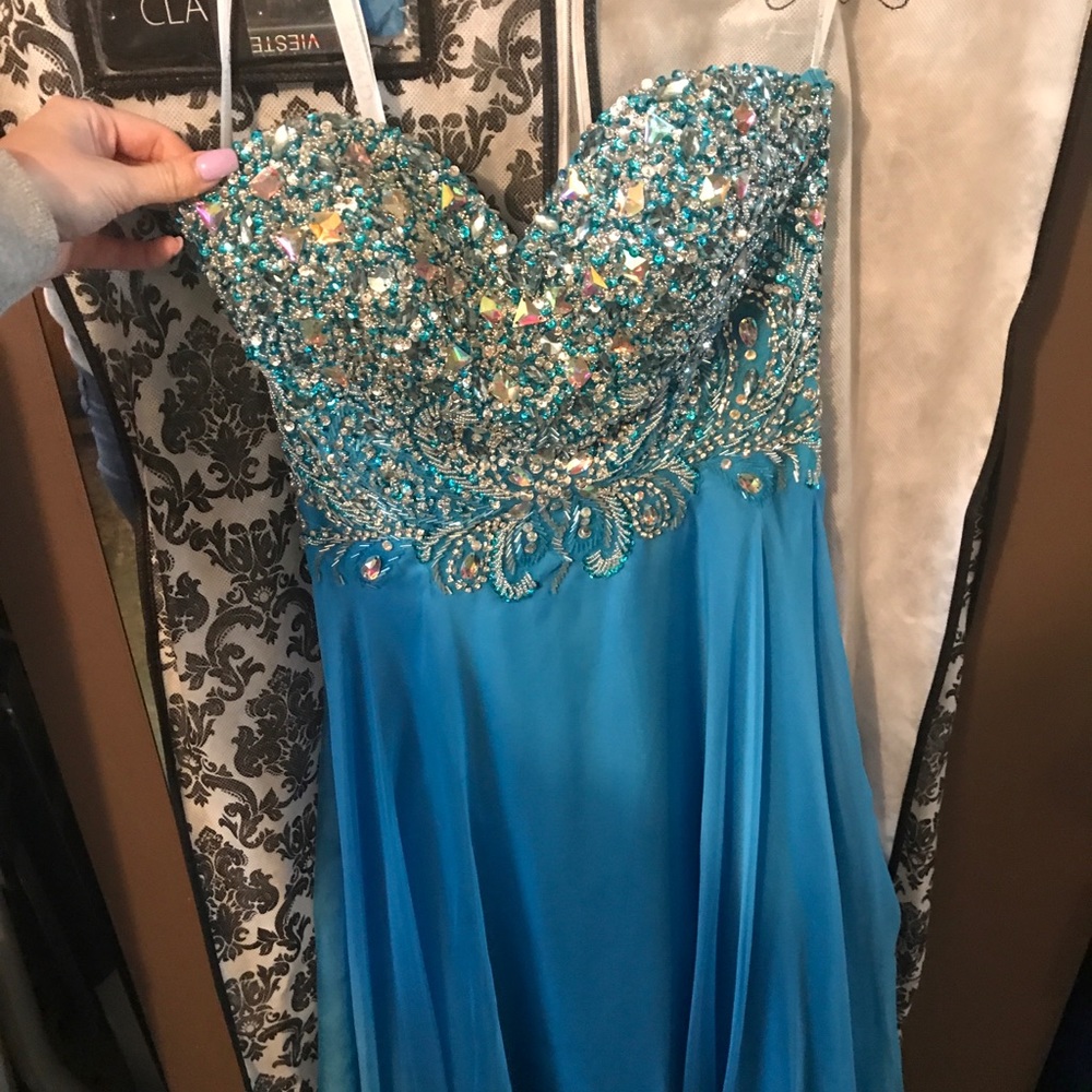 Beautiful Beaded Prom Dress - Picture 3 of 6
